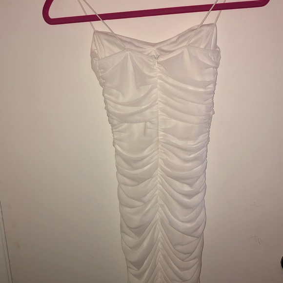 Princess Polly BLOOM MINI DRESS WHITE Size 2 New - Picture 8 of 9